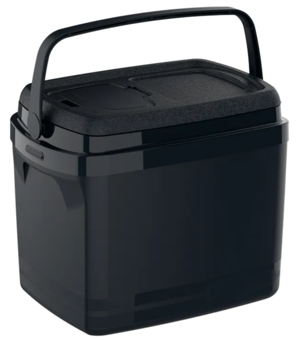 Caixa Térmica Soprano Tropical 32 Litros Cor Preta com Tampa Rígida e Alça Lateral para Bebidas e Alimentos