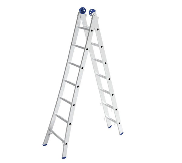 Escada Extensível Mor 3 Em 1 2 X 7 Degraus Em Alumínio - Image 2