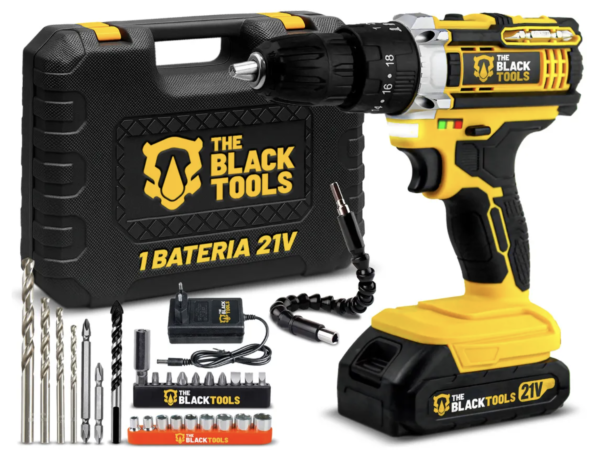 Parafusadeira e Furadeira de Impacto The Black Tools TB-21PW 3/8 Bivolt
